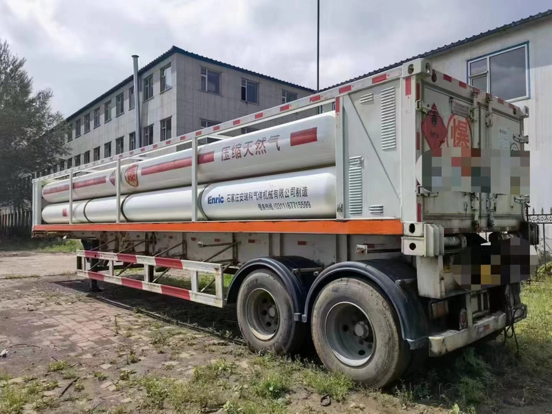 Газовый баллон 6 труб Контейнер трубчатый Полуприцеп КПГ